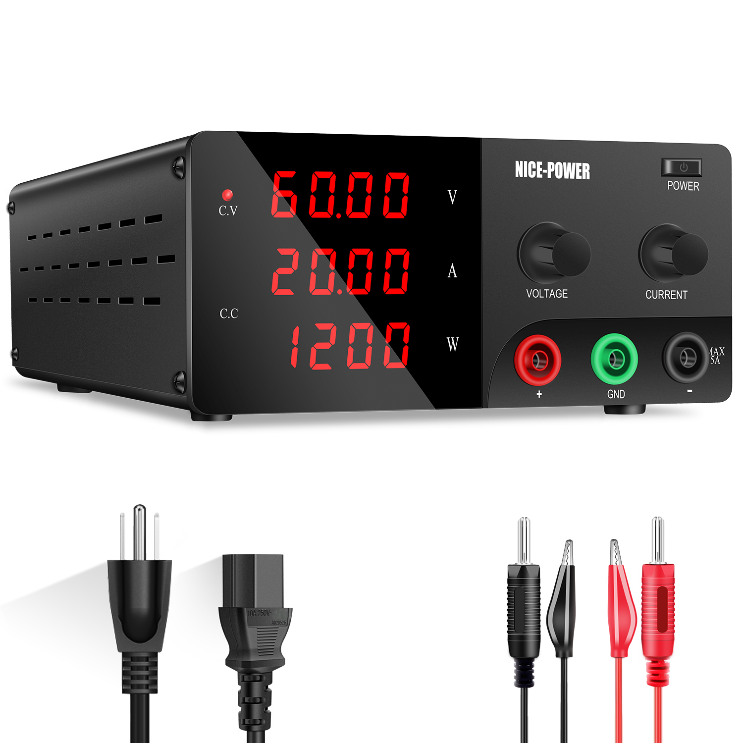30 فولت 30A مختبر مقاعد البدلا - مراجعة High Power 60V 20A Bench Power Supply وسعره